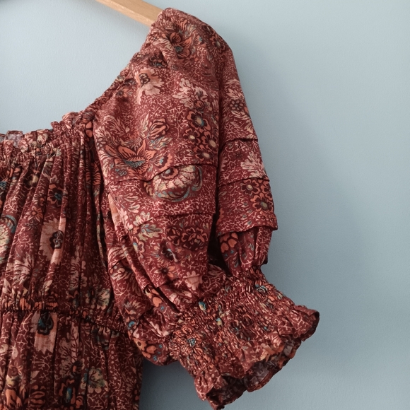 Ulla Johnson Juniper Smocked Waist Puff Sleeve Dress Size 00 Mini - Picture 5 of 7